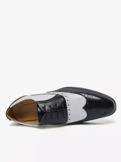 Men's Oxford Shoes Round Toe Lace Up Casual Shoes