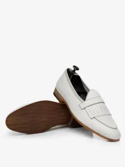 Men's Penny Loafer Leather Artwork Slip On Prom Formal Wedding Shoes