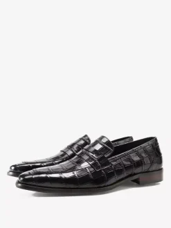 Men's Penny Loafer Shoes Cowhide Classic Chic Dress Shoes