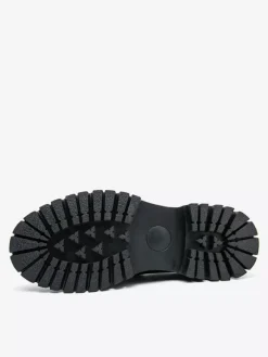 Mens Penny Loafers Leather Non Slip Platform Chunky Slip-On Penny Shoes Round Toe Lug Sole Casual Formal Shoes