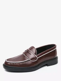 Men's Penny Loafers Platform Leather Shoes Comfort Business Dress Formal Shoes Loafer Shoes
