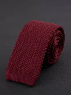 Men's Plain Tie 5.5cm Version Solid Color Casual Knitted Tie