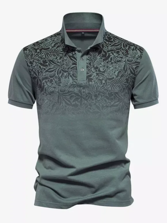 Mens Polo Shirt Turndown Collar Short Sleeves Buttons Regular Fit Polo Shirts