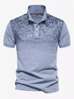 Mens Polo Shirt Turndown Collar Short Sleeves Buttons Regular Fit Polo Shirts