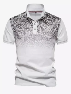 Mens Polo Shirt Turndown Collar Short Sleeves Buttons Regular Fit Polo Shirts