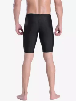 Men's Professional Training Swim Jammers Quick Dry Anti-Embarrassment Shark Skin Swimming Boxer Briefs For Adults