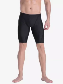 Men's Professional Training Swim Jammers Quick Dry Anti-Embarrassment Shark Skin Swimming Boxer Briefs For Adults
