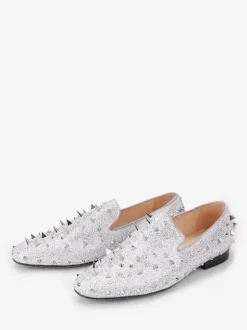Men's Rivets Loafer Gold Yellow Velvet Slippers Slip-On Spikes Round Toe Suede Upper Prom Party Wedding