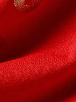 Men’s Seamless Red Boxer Briefs Mid-Rise Trunks 3 Pack