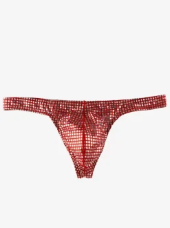 Men's Sexy Panties Brief Jelly Polyester Yellow Green Clothes Men's Lingerie
