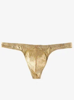 Men's Sexy Panties Brief Jelly Polyester Yellow Green Clothes Men's Lingerie
