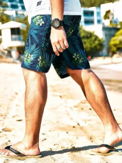 Men's Shorts Printed Summer Street Wear Green Shorts For Men