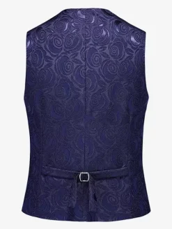 Men's Slim Fit Plus Size Suit Vest Sleeveless Wedding Breathable Waistcoat with Buttons