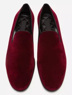 Mens Slip On Loafer Round Toe Velvet Moccasins Shoes Lightweight Wear Resistant low heels Penny Shoes