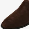 Men's Slip On Loafer Shoes Fisherman Artwork Round Toe Suede Leather
