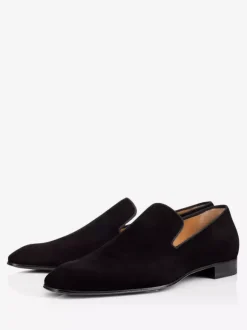 Mens Slip On Loafer Shoes Suede Leather