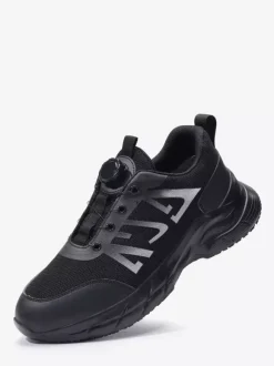 Mens Sneaker Low Top Non Slip Thick Sole Running Shoes Lightweight Spinning Lace-Free Jogging Shoes