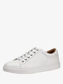 Mens Sneakers Comfy Cowhide Round Toe Low Top Lace Up Shoes
