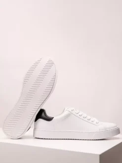 Mens Sneakers Comfy PU Leather Round Toe Basket Sport Shoes