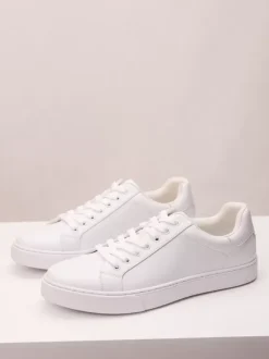 Mens Sneakers Comfy PU Leather Round Toe Basket Sport Shoes
