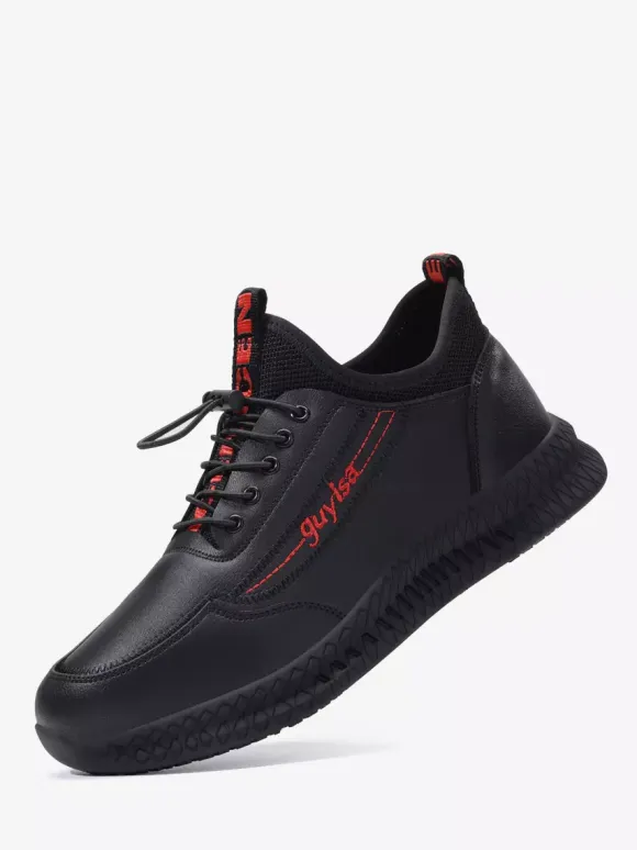 Mens Sneakers High Range Thick Sole Running Shoes Lightweight Breathable Rainproof Jogging Shoes
