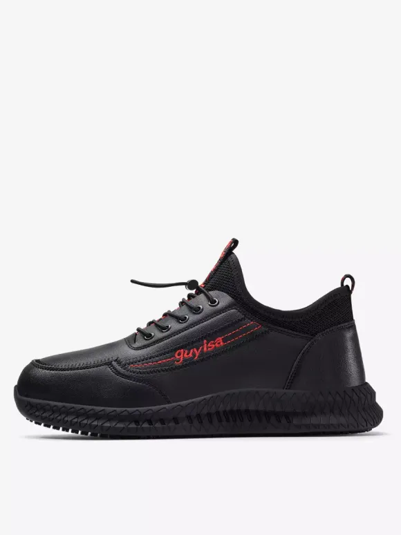 Mens Sneakers High Range Thick Sole Running Shoes Lightweight Breathable Rainproof Jogging Shoes