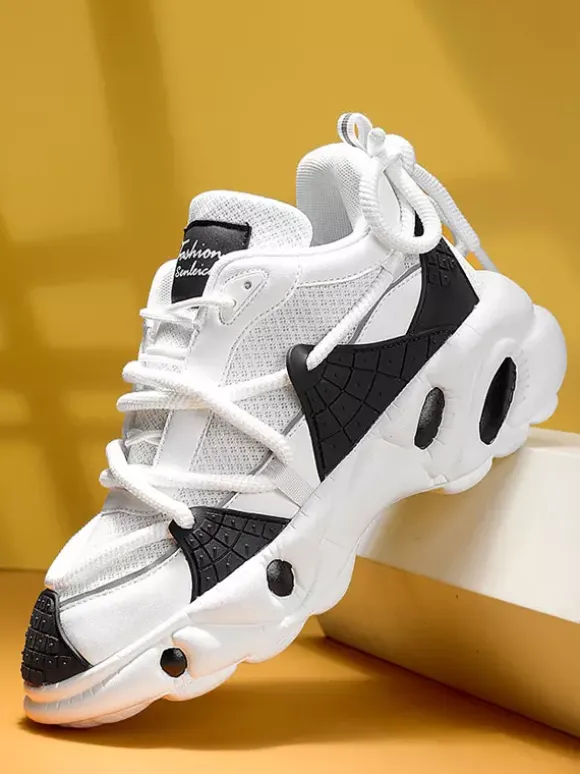 Mens Sneakers Wet Grip Rubber Platform Chunky Breathable Casual Walking Shoes