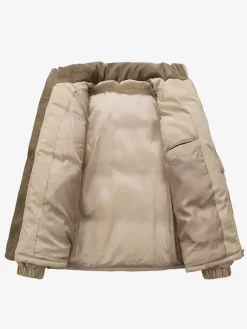 Men's Stand Collar Loos Corduroy Splicing Winter Cotton Coat