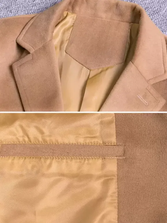 Men's Suit Coats Mid-Length Business Coats British Style Formal Wool Suits