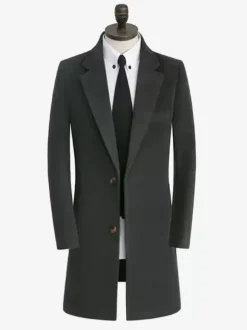 Men's Suit Coats Mid-Length Business Coats British Style Formal Wool Suits
