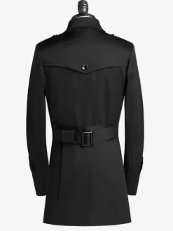 Men's Suit Coats Mid-Length Simple Business Coats British Style Formal Coat