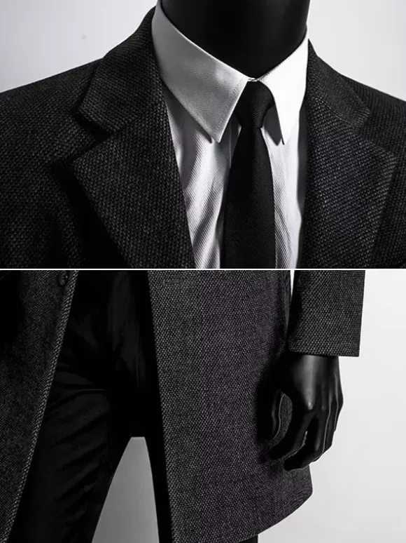 Men's Suit Coats Turn-Down Collar Casual Elegant Single Breasted Coats
