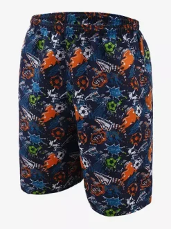 Men's Summer Shorts Printed Elastic Waist Casual Beach Trunks
