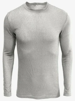 Men's Sweaters Men's Pullover Knitwear Jewel Neck Fall Hunter Green Gray