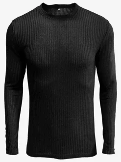 Men's Sweaters Men's Pullover Knitwear Jewel Neck Fall Hunter Green Gray