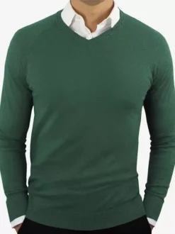 Men's Sweaters Men's Pullover Knitwear V-Neck Winter Khaki Gray