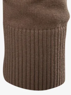Men's Sweaters Men's Pullover Knitwear High Collar Winter Deep Gray Camel