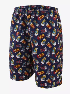 Men’s Swim Trunks Quick Dry Plus Size Tropical Printed Swimwear Beach Shorts