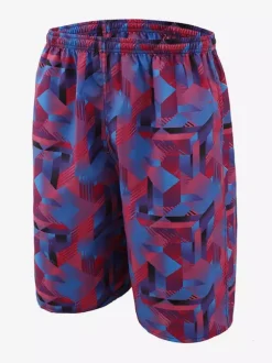 Men’s Swim Trunks Quick Dry Plus Size Tropical Printed Swimwear Beach Shorts
