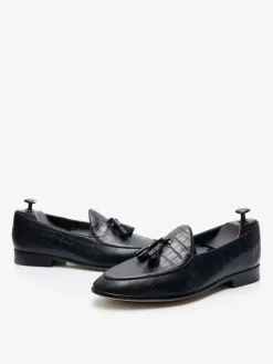 Mens Tassel Loafer Artwork Round Toe Leather Shoes Brogue Derby Formal Wedding Shoes