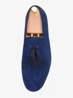 Mens Tassel Loafer penny Shoes Suede Slip-On Artwork Round Toe Prom Luxury Wedding Shoes