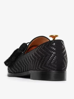Mens Tassel Loafer Round Toe PU Leather Shoes Prom Wedding Shoes