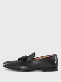 Mens Tassel Loafer Shoes Polyester Artwork Slip-On Prom Wedding Shoes
