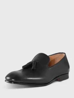 Mens Tassel Loafer Shoes Polyester Artwork Slip-On Prom Wedding Shoes