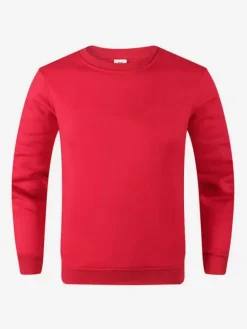 Men's Tops Solid Color Long Sleeve Loose T-Shirts