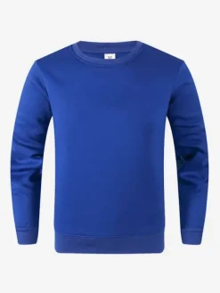 Men's Tops Solid Color Long Sleeve Loose T-Shirts