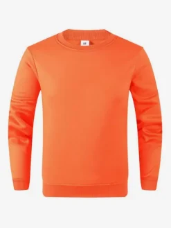 Men's Tops Solid Color Long Sleeve Loose T-Shirts