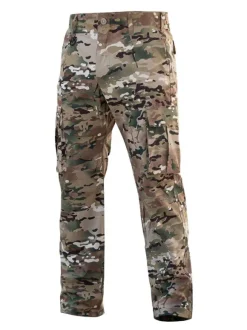 Men's Trousers Casual Irregular Camouflage Natural Waist tapered fit Hunter Green Men's Pants