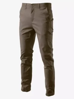 Men's Trousers Casual Natural Waist Straight Men’s Pants With Pockets