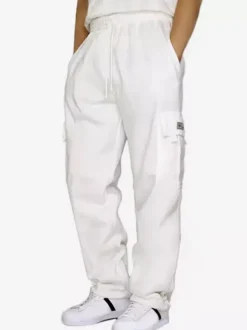 Men's Trousers Casual Oversized Natural Waist Straight Cargo Pant With Pockets